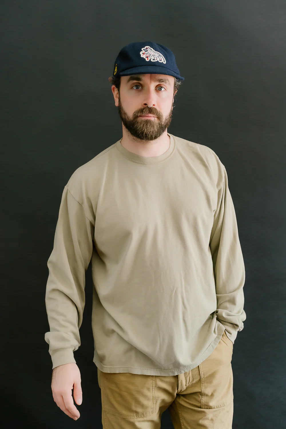 03-0113-19 - Long Sleeve T-Shirt - Olive Drab - Image 10