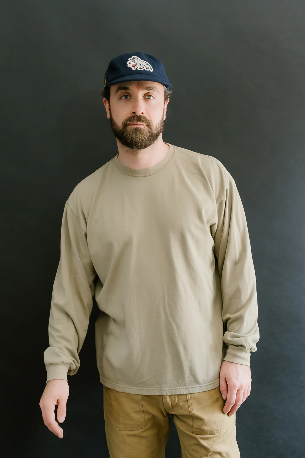 03-0113-19 - Long Sleeve T-Shirt - Olive Drab - Image 15