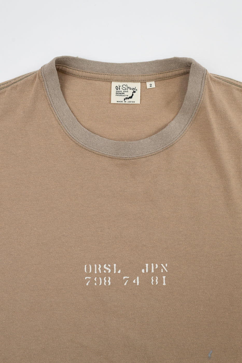 03-0118OJ-67 - JPN Print T-Shirt - Beige - Image 2