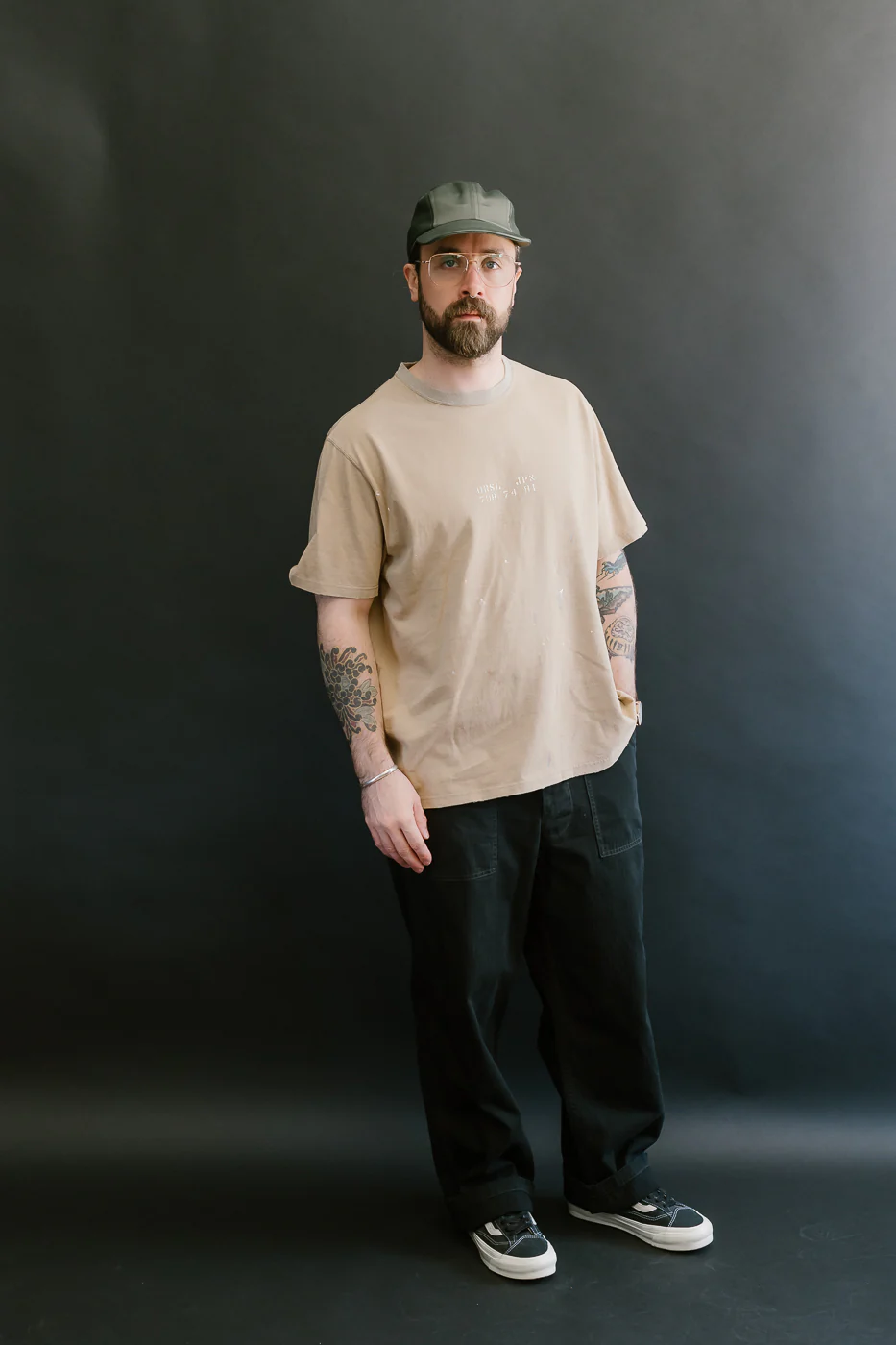 03-0118OJ-67 - JPN Print T-Shirt - Beige - Image 6