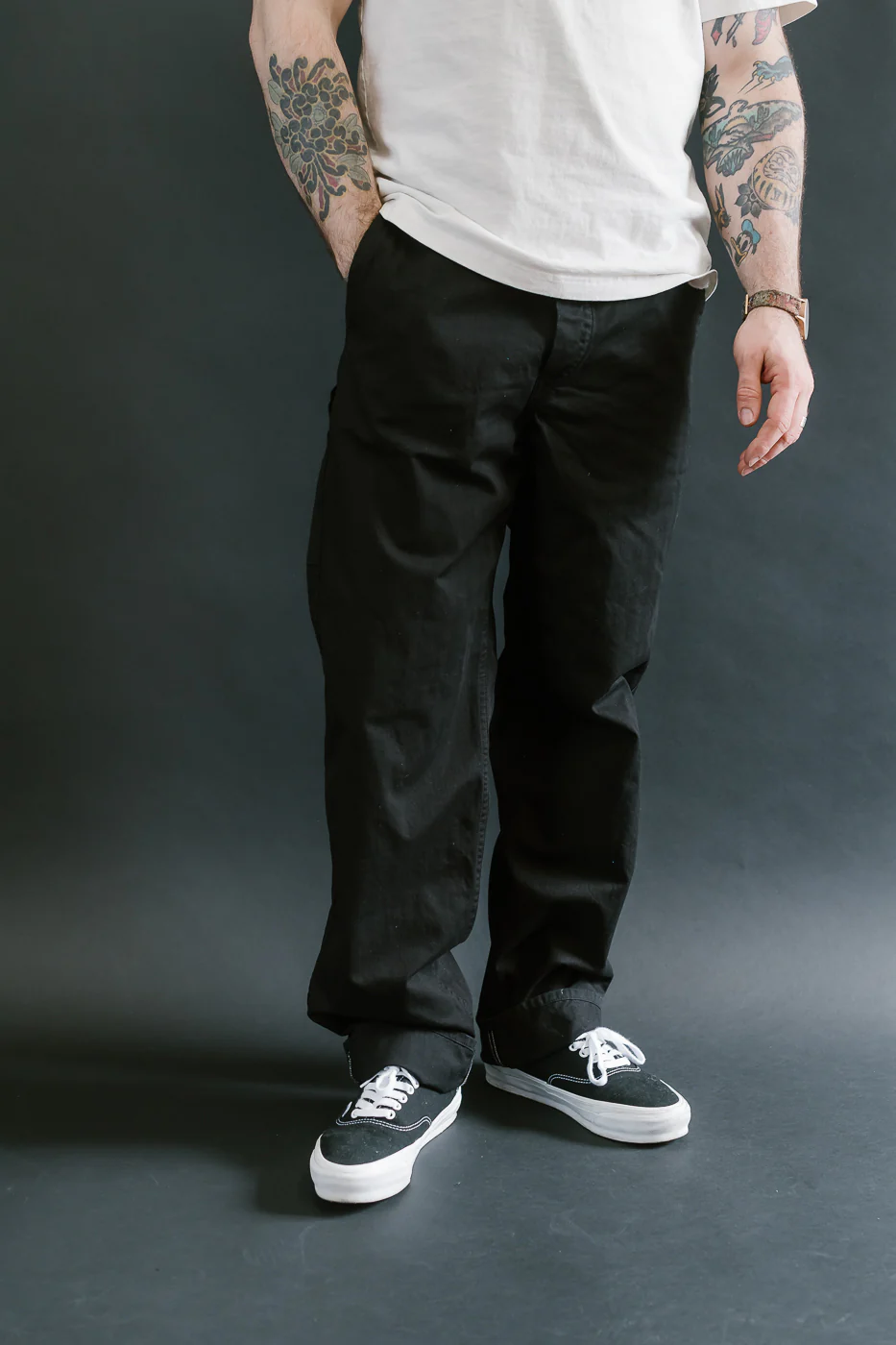 03-5000-61 - French Work Pant - Black - Image 10
