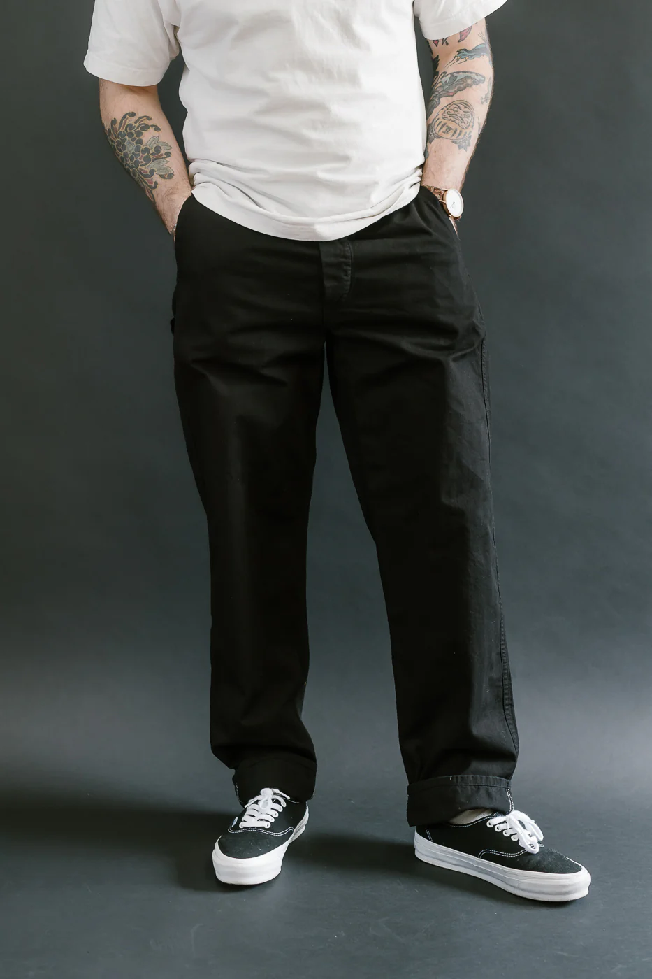 03-5000-61 - French Work Pant - Black - Image 16