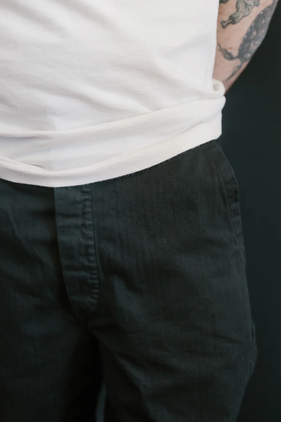 03-5011-61 - Wide French Work Pant - Black - Image 18