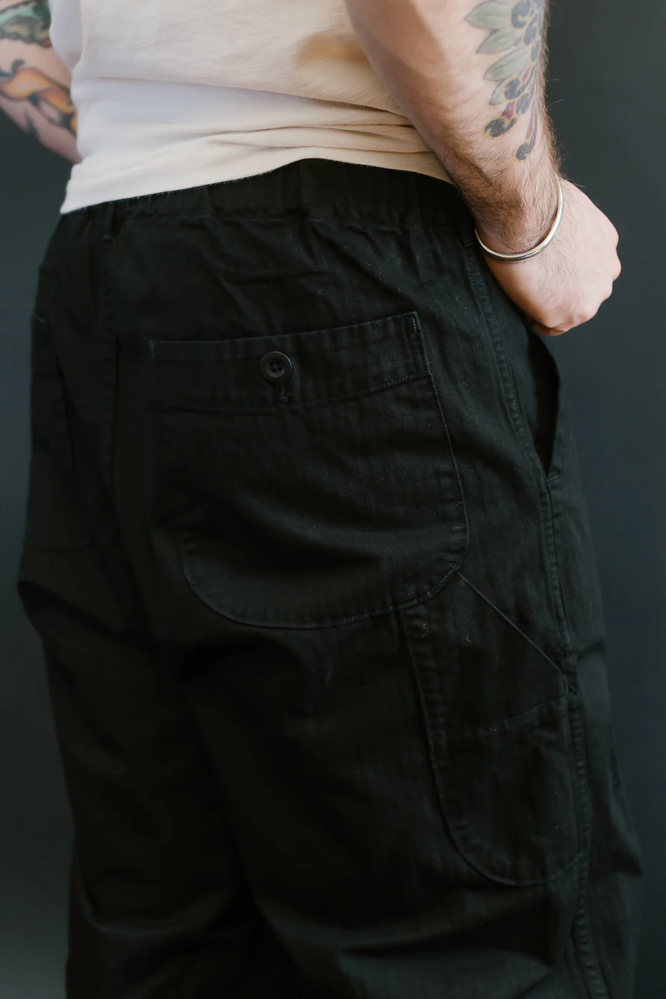 03-5011-61 - Wide French Work Pant - Black - Image 20
