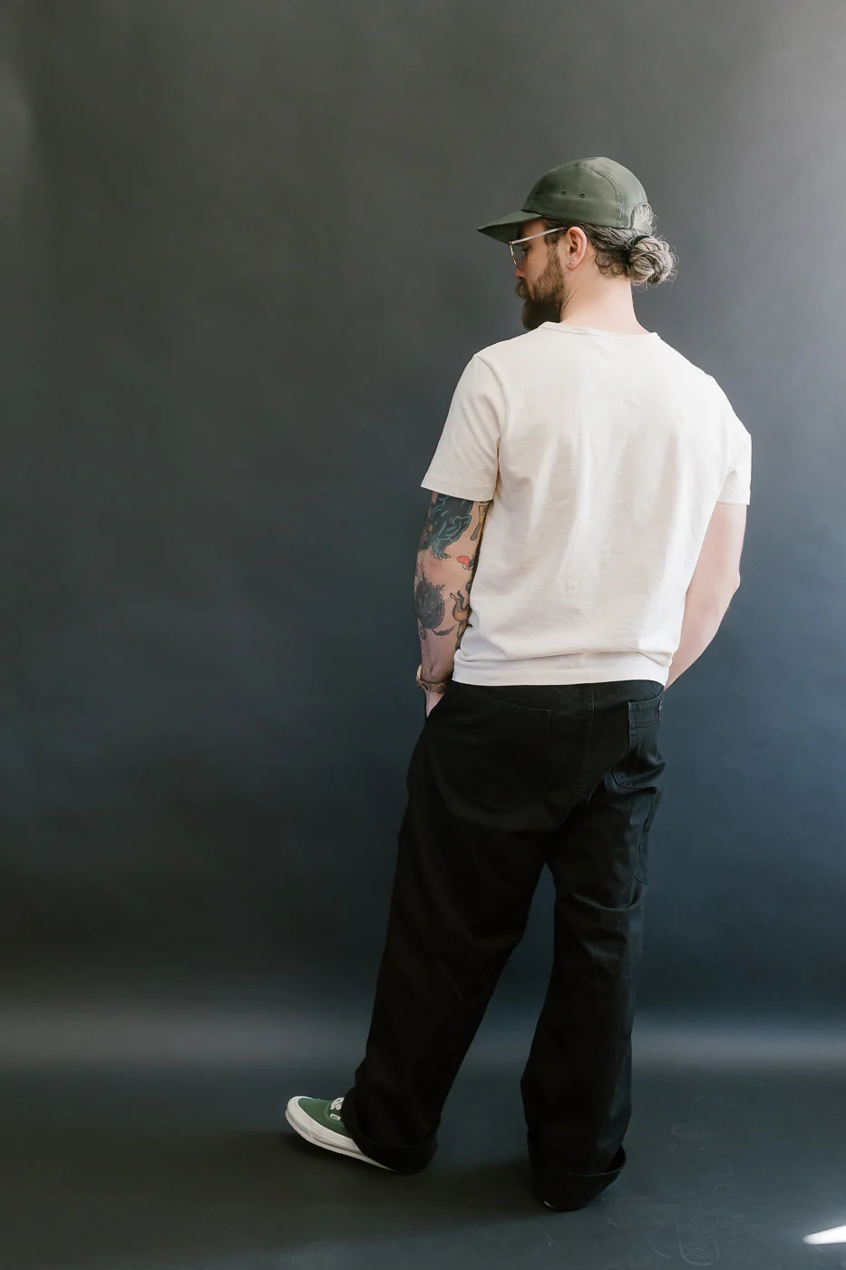 03-5011-61 - Wide French Work Pant - Black - Image 9