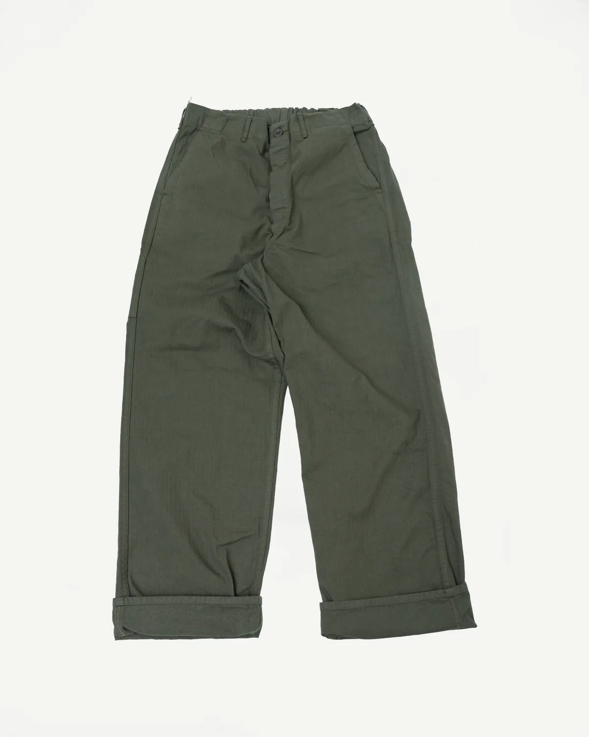 03-5011-76 - Wide French Work Pant - Army Green