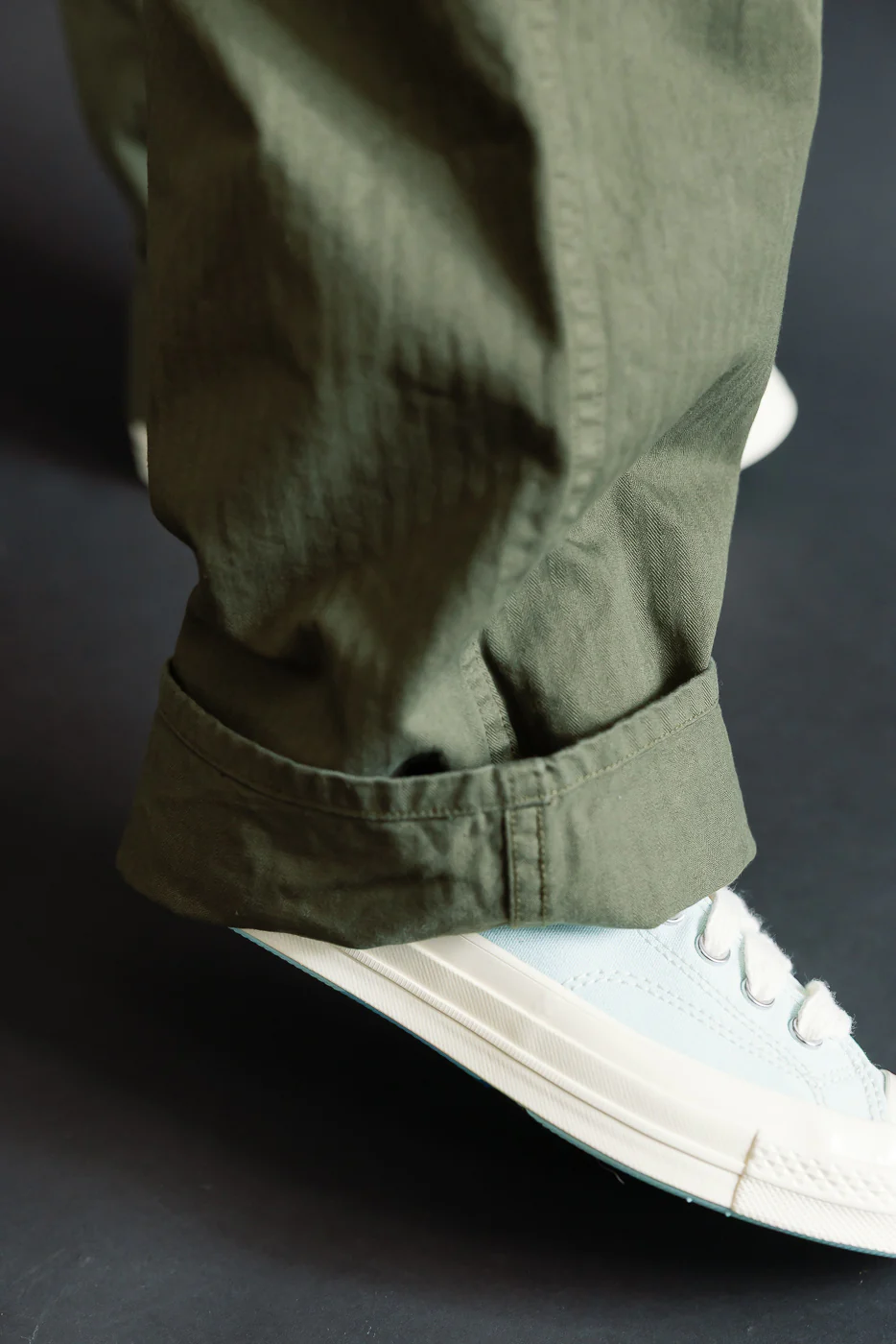 03-5011-76 - Wide French Work Pant - Army Green - Image 20