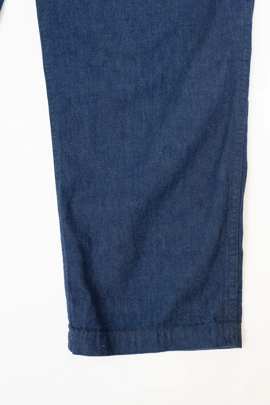 03-5021-A81 - Two Tuck Denim Wide Trousers - One Wash (Light Blue) - Image 5