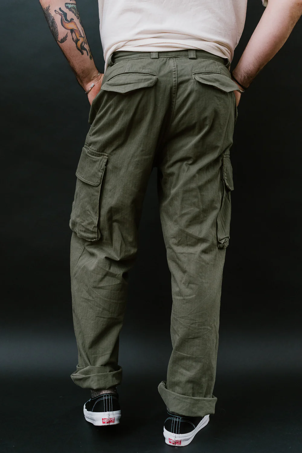 03-5247-76 - M-47 French Army Cargo Pants - Army Green - Image 12