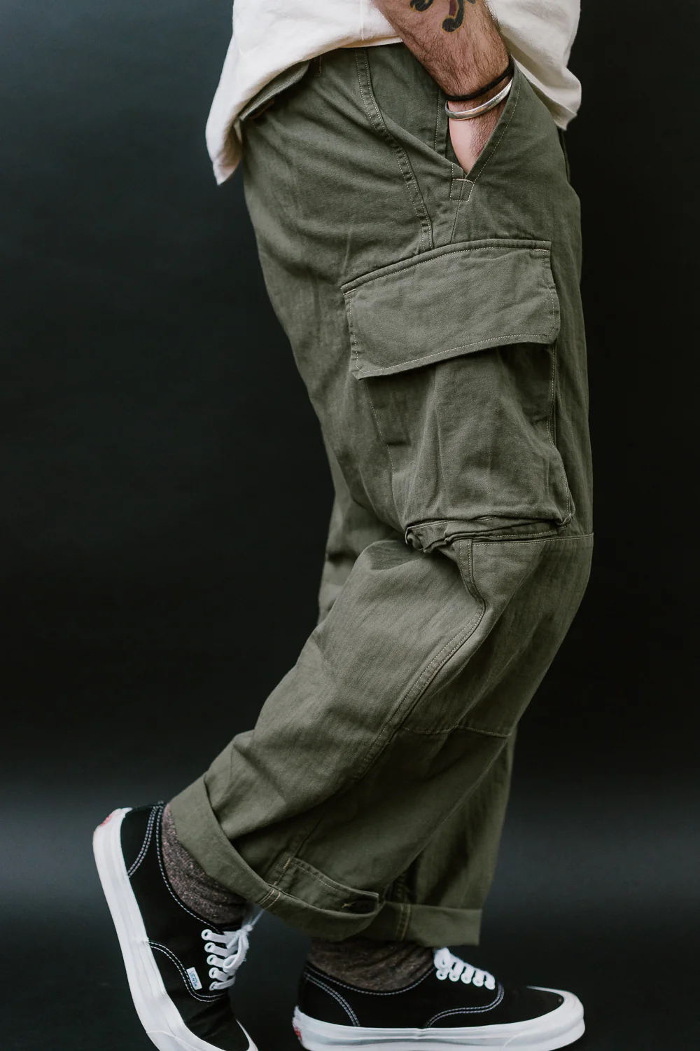 03-5247-76 - M-47 French Army Cargo Pants - Army Green - Image 14