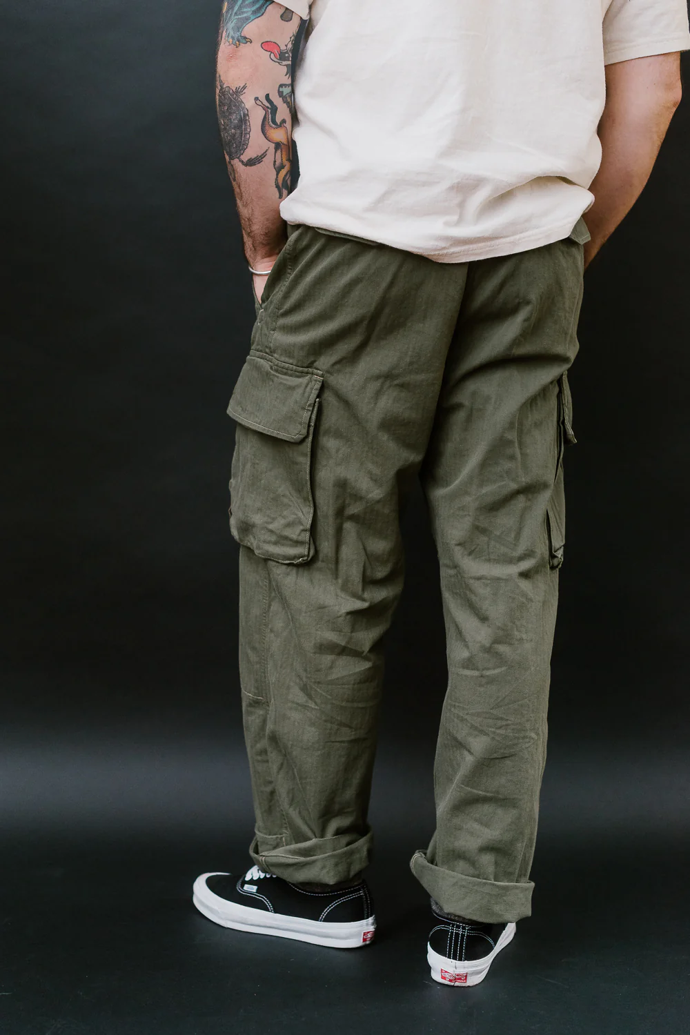 03-5247-76 - M-47 French Army Cargo Pants - Army Green - Image 18