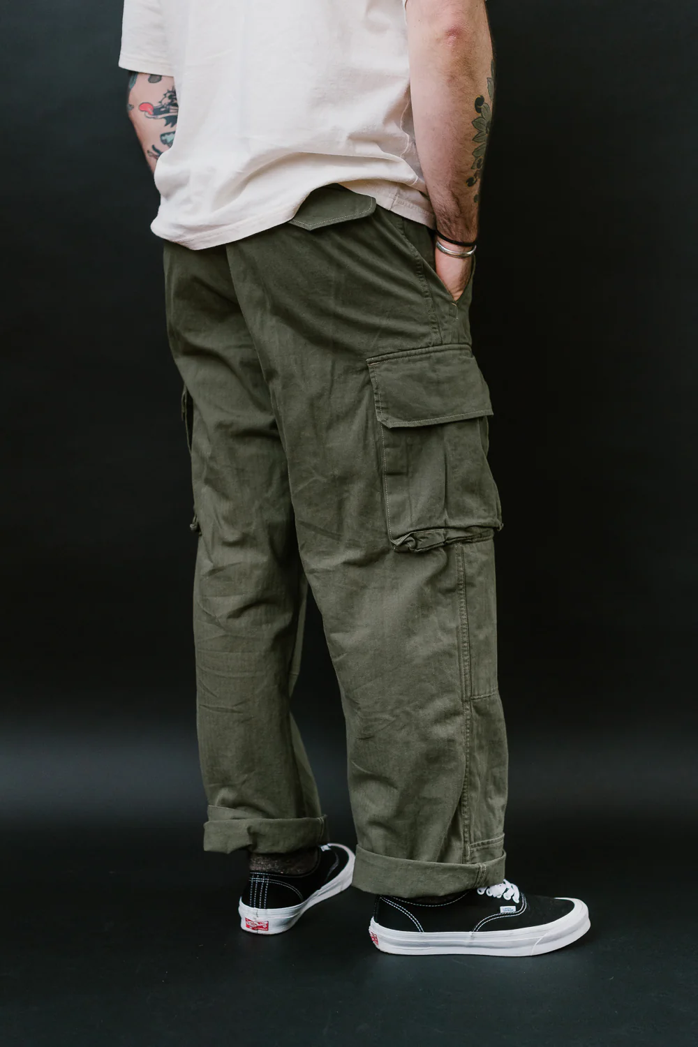 03-5247-76 - M-47 French Army Cargo Pants - Army Green - Image 19