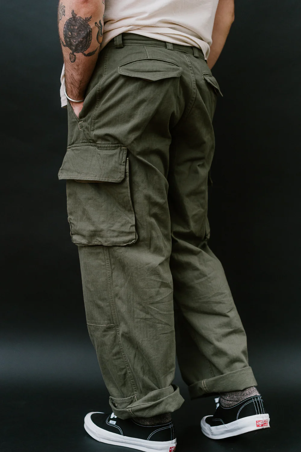 03-5247-76 - M-47 French Army Cargo Pants - Army Green - Image 22