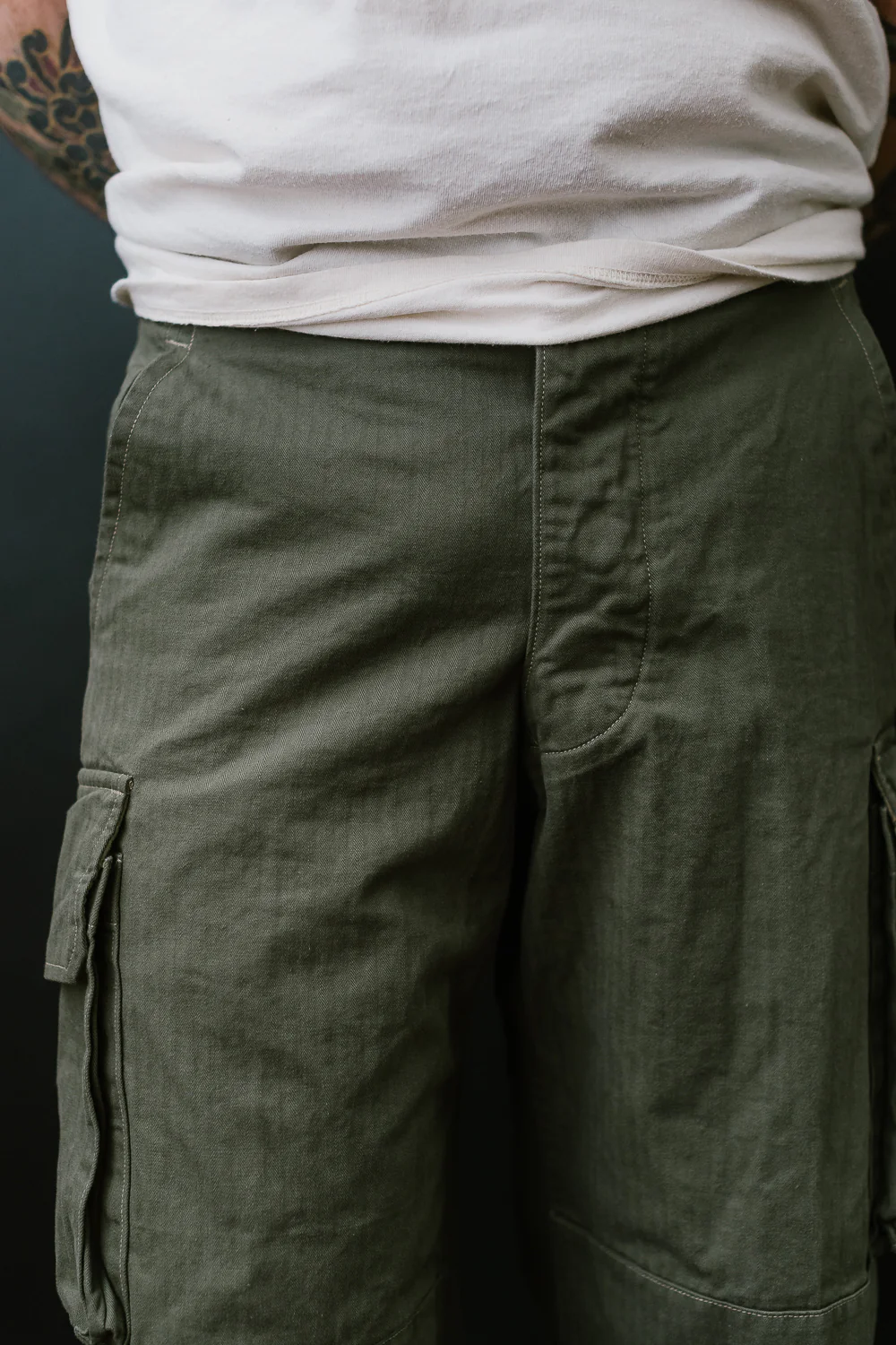 03-5247-76 - M-47 French Army Cargo Pants - Army Green - Image 24