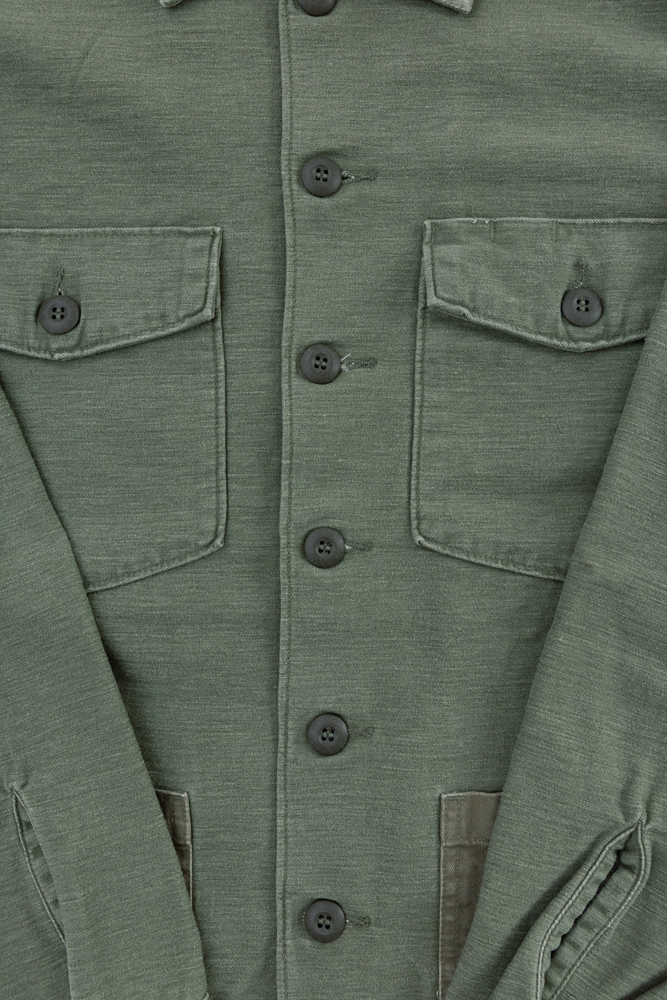 03-8345-77s - 4-Pocket Fatigue Shirt Reverse Sateen - Dark Olive Stone - Image 3