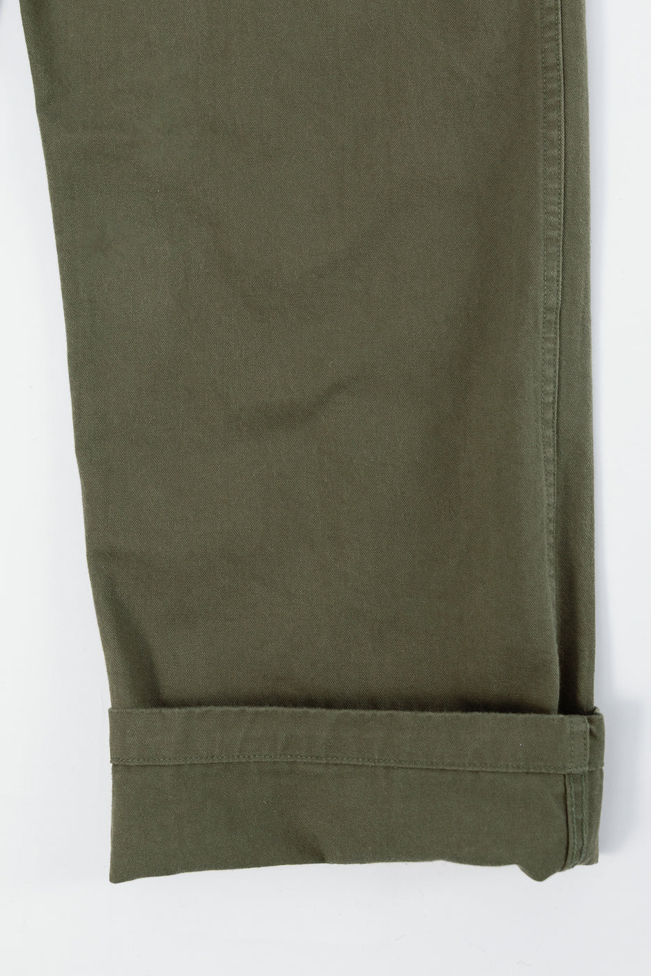 03-V5002-76k - Vintage Fit Fatigue Pants Herringbone Twill - Army Green - Image 5