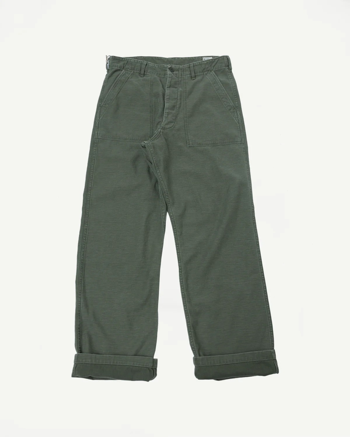 03-V5002-77SK - Fatigue Pants Reverse Sateen - Vintage Fit - Dark Olive Stone