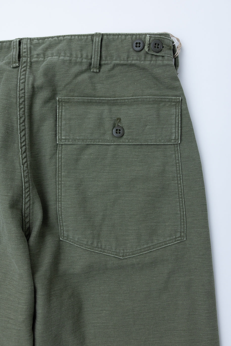 03-V5002-77SK - Fatigue Pants Reverse Sateen - Vintage Fit - Dark Olive Stone - Image 2