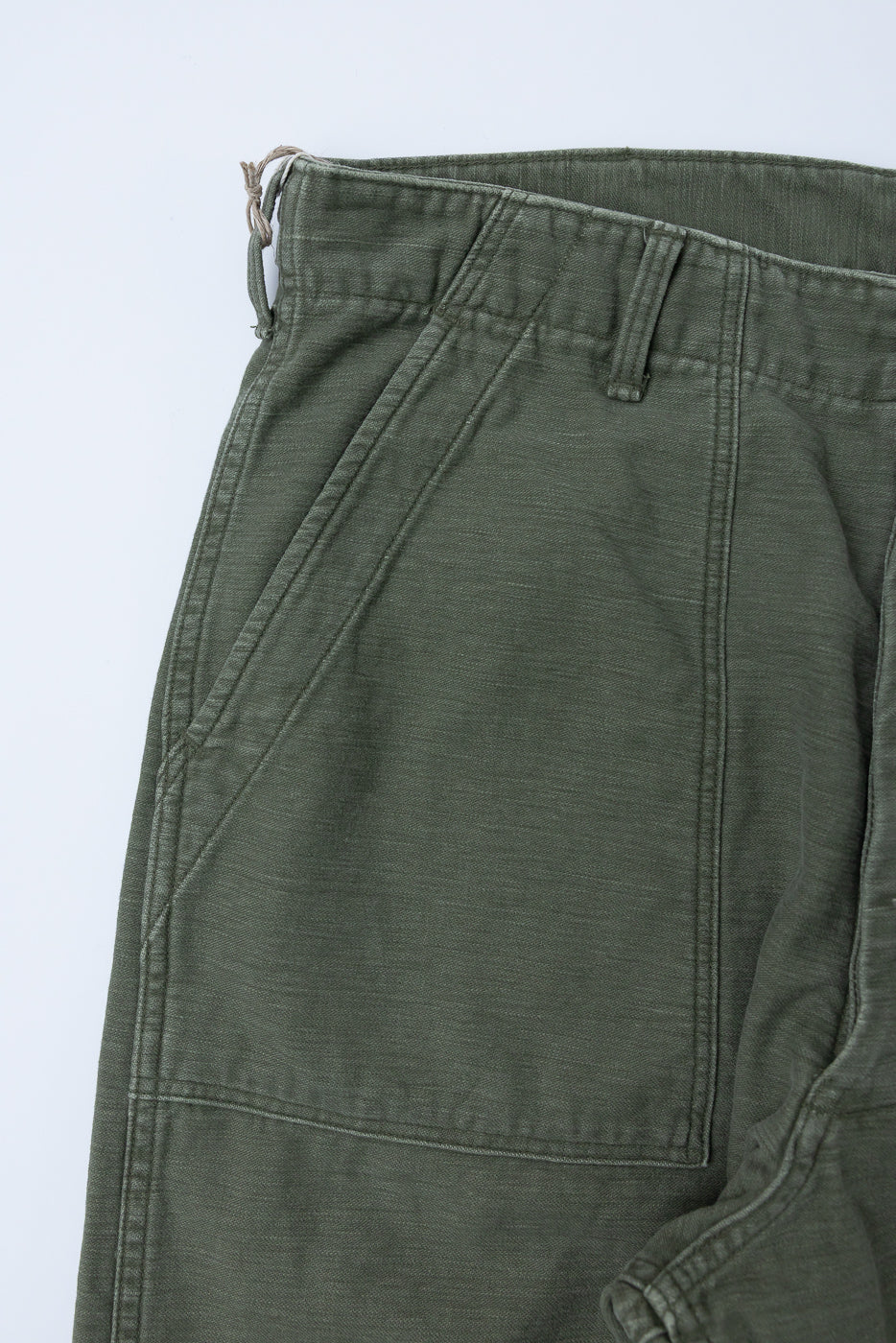 03-V5002-77SK - Fatigue Pants Reverse Sateen - Vintage Fit - Dark Olive Stone - Image 4