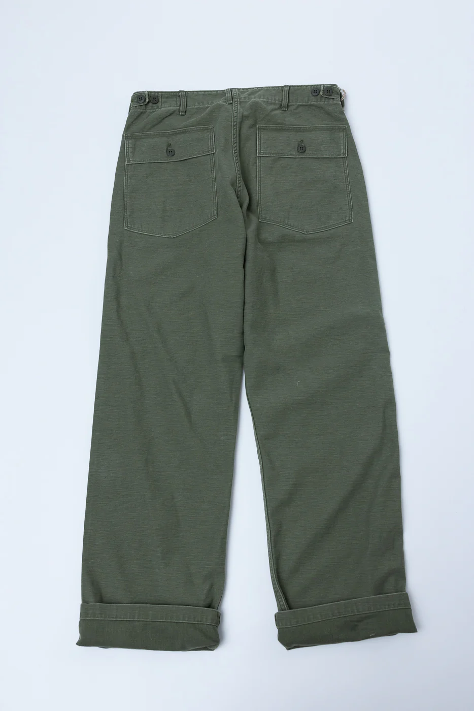 03-V5002-77SK - Fatigue Pants Reverse Sateen - Vintage Fit - Dark Olive Stone - Image 6