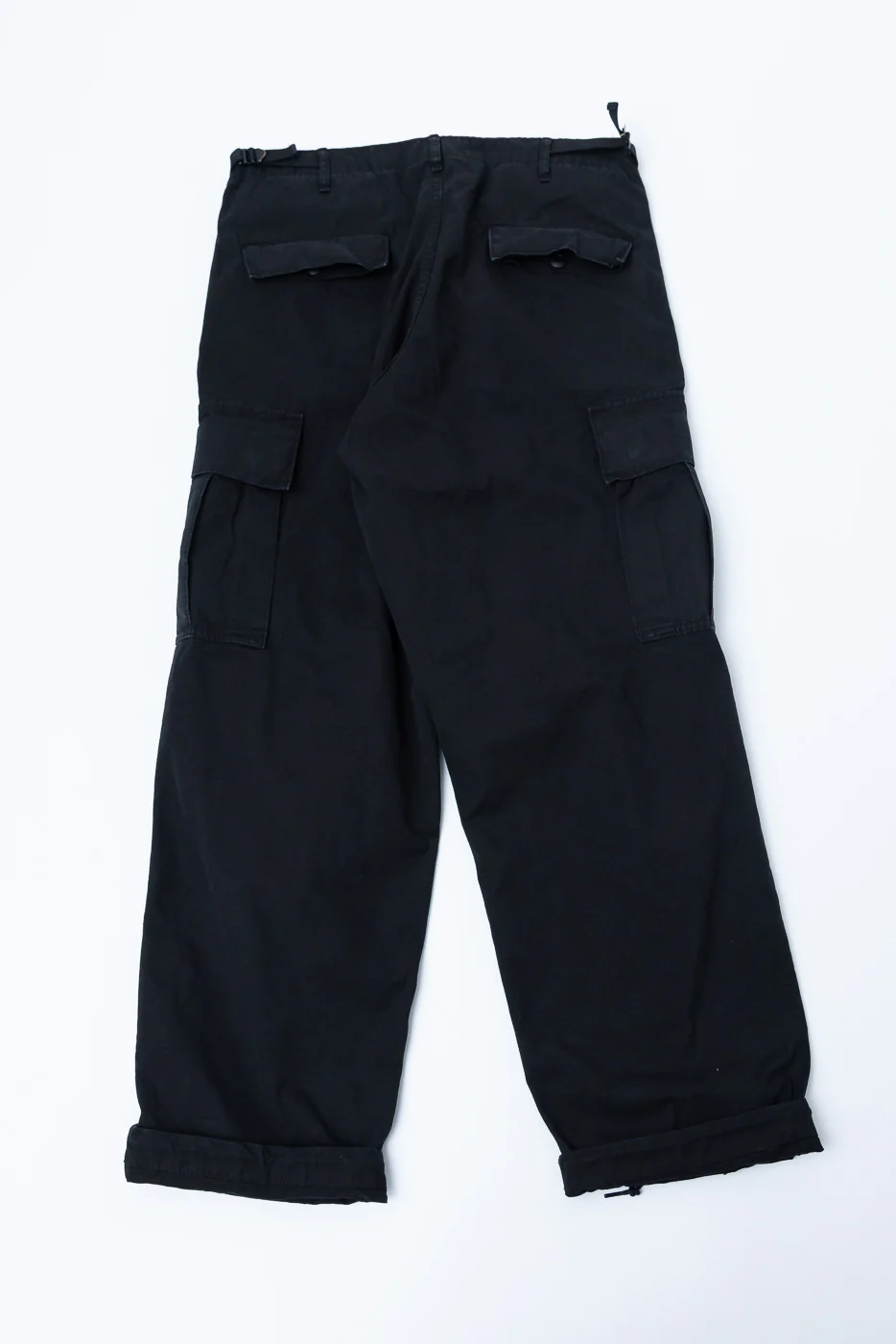 03-V5260RIP-61S - 6-Pocket Ripstop Cargo Trousers - Vintage Fit - Black Stone - Image 6