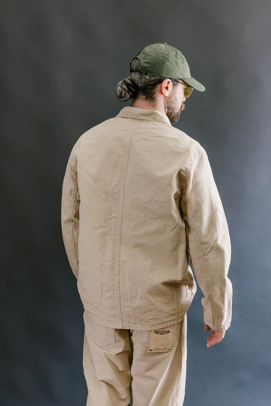 03500-8BE - 8oz "Beige Betacham" Selvedge Chambray Jacket - Coverall - Image 13