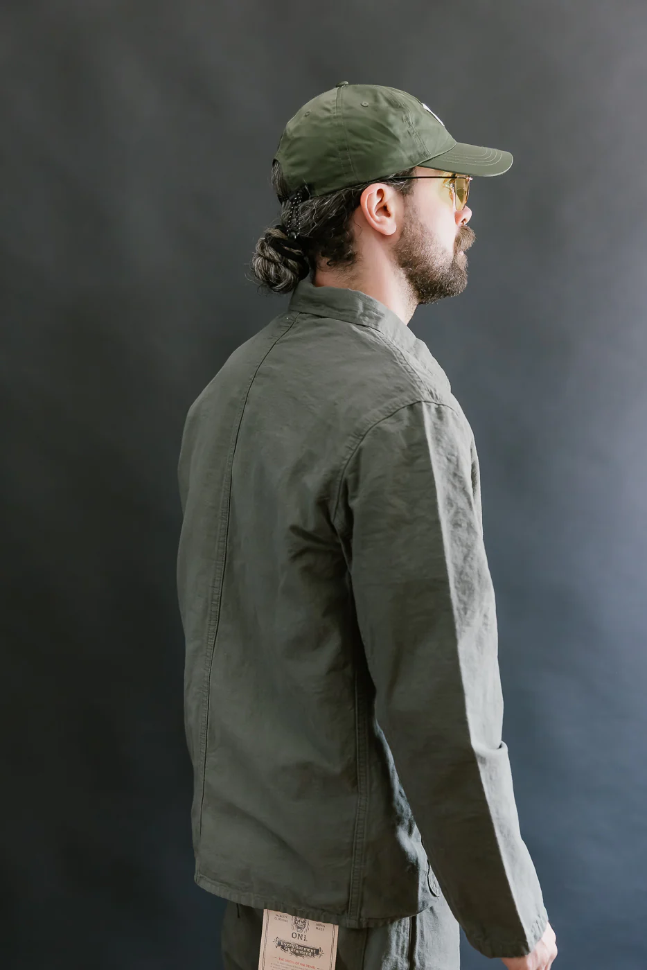 03500-8GG - 8oz "Green Betacham" Selvedge Chambray Jacket - Coverall - Image 11