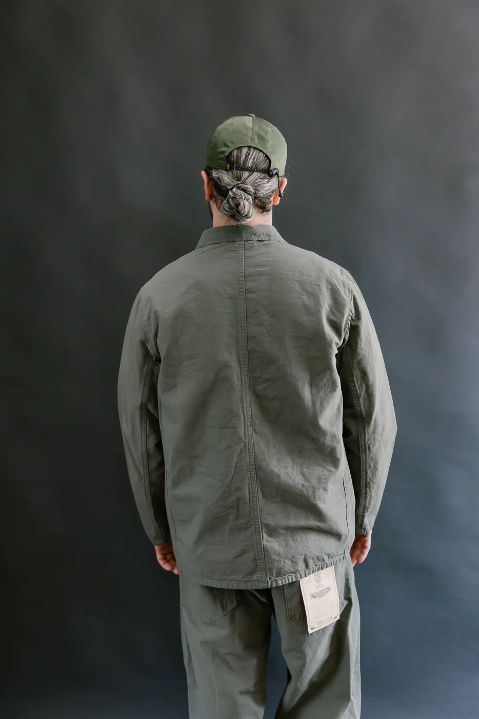 03500-8GG - 8oz "Green Betacham" Selvedge Chambray Jacket - Coverall - Image 12