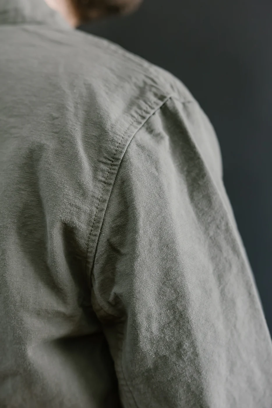 03500-8GG - 8oz "Green Betacham" Selvedge Chambray Jacket - Coverall - Image 19