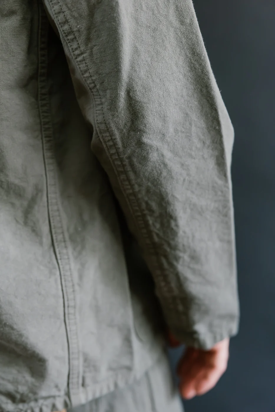 03500-8GG - 8oz "Green Betacham" Selvedge Chambray Jacket - Coverall - Image 20