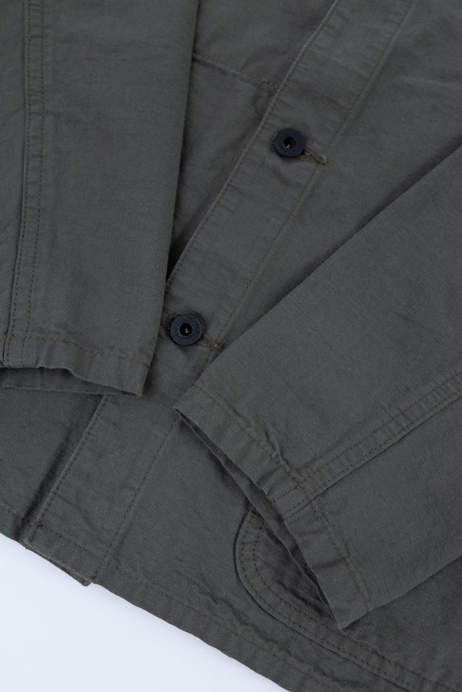 03500-8GG - 8oz "Green Betacham" Selvedge Chambray Jacket - Coverall - Image 4