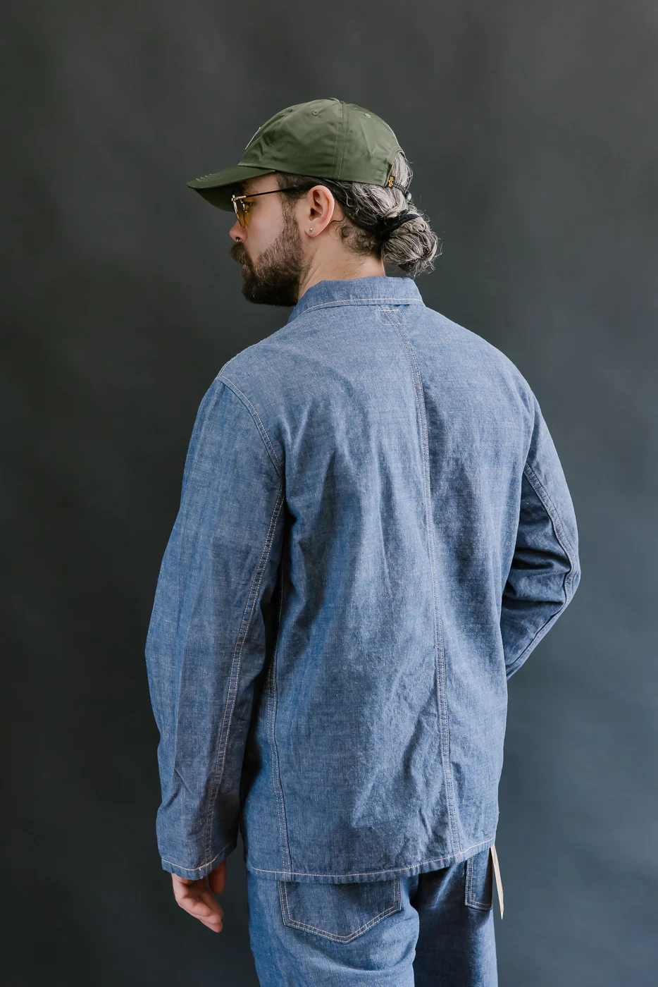 03500-HCSVG - 8oz "Selvedge Chambray" Denim Jacket - Coverall - Image 11