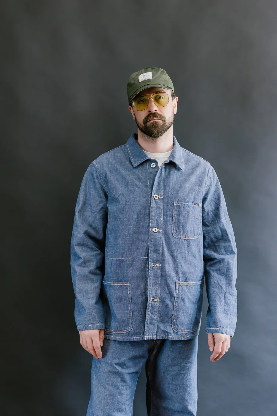 03500-HCSVG - 8oz "Selvedge Chambray" Denim Jacket - Coverall - Image 14