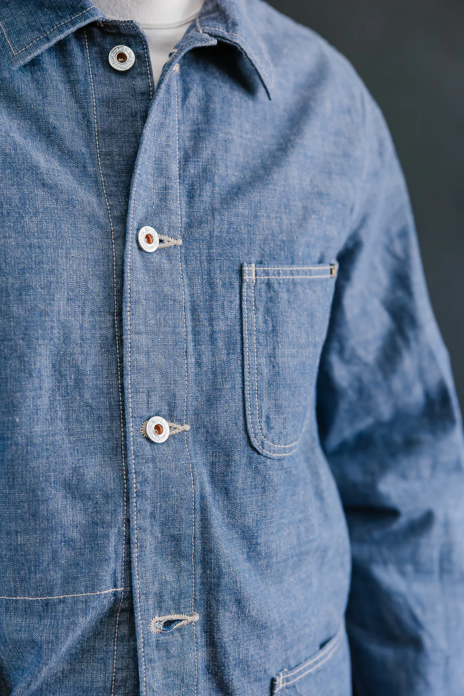 03500-HCSVG - 8oz "Selvedge Chambray" Denim Jacket - Coverall - Image 16