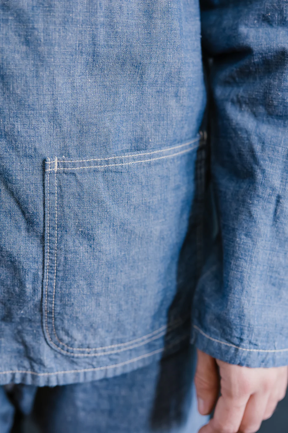 03500-HCSVG - 8oz "Selvedge Chambray" Denim Jacket - Coverall - Image 18