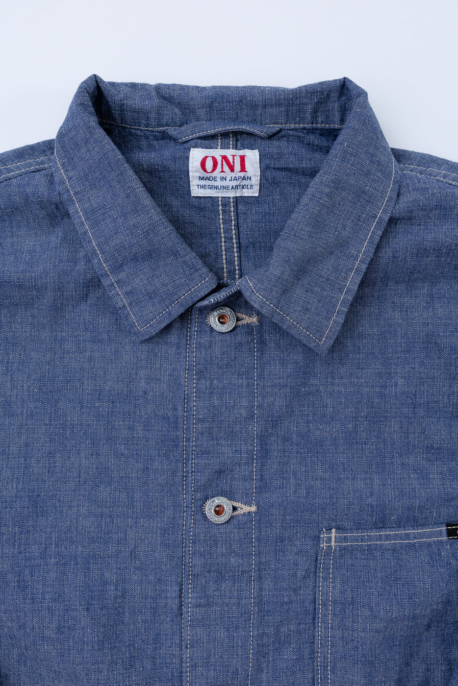 03500-HCSVG - 8oz "Selvedge Chambray" Denim Jacket - Coverall - Image 2