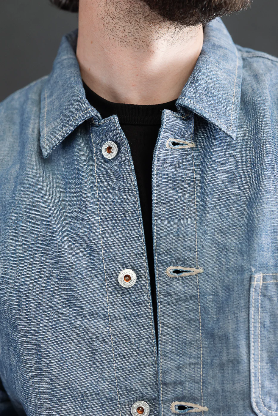 03501-SHVCH - 13oz "Super Heavy Chambray" Denim Jacket - Coverall - Image 16