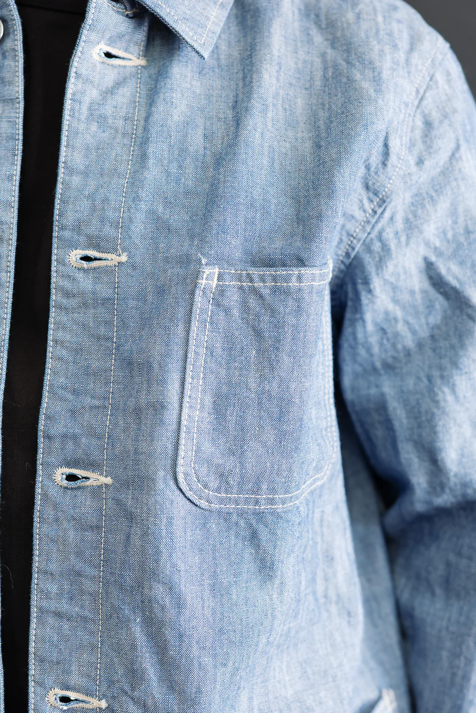 03501-SHVCH - 13oz "Super Heavy Chambray" Denim Jacket - Coverall - Image 17