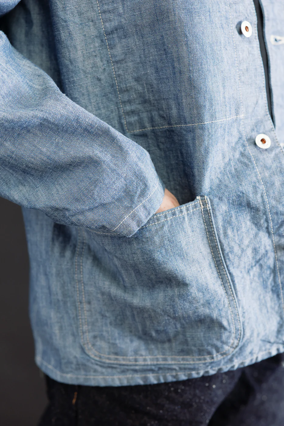 03501-SHVCH - 13oz "Super Heavy Chambray" Denim Jacket - Coverall - Image 18