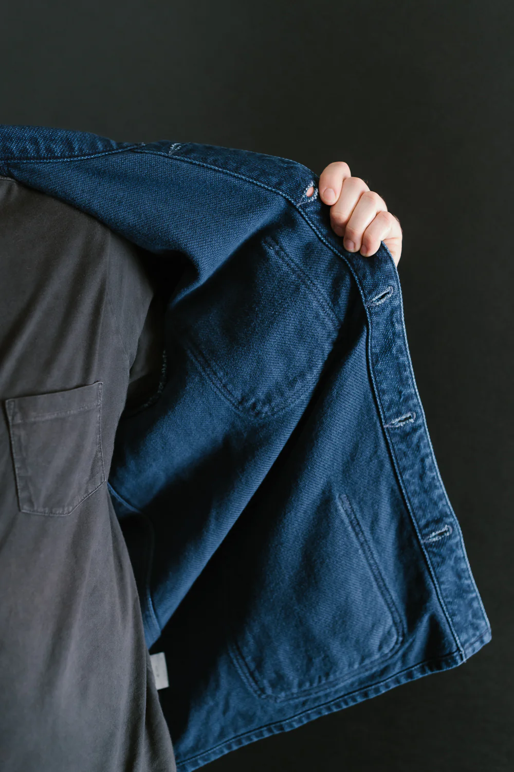 03501-3x3IDT - Twill Bio-Wash Coverall - Indigo - Image 21