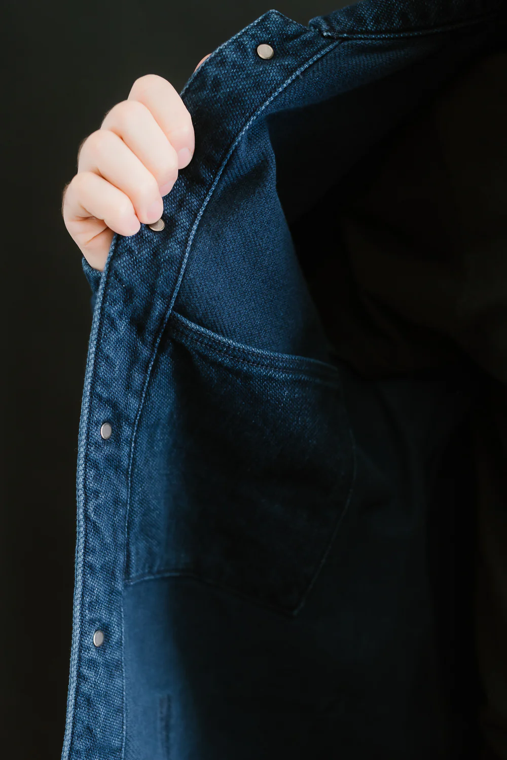 03501-3x3IDT - Twill Bio-Wash Coverall - Indigo - Image 6