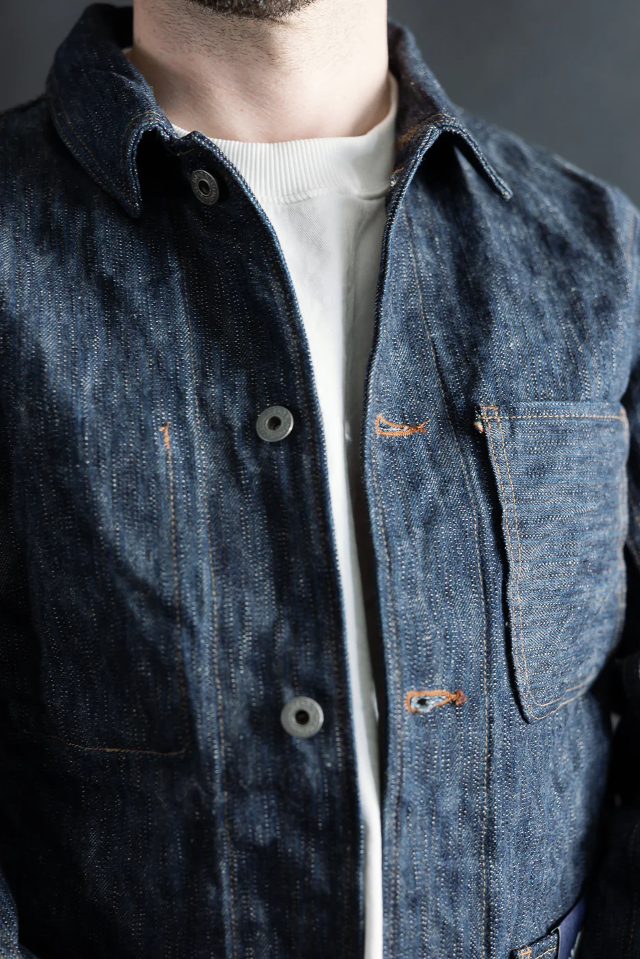 03502-鬼KASE - 16oz "Kase Denim" Selvedge Jacket - Coverall - Image 20