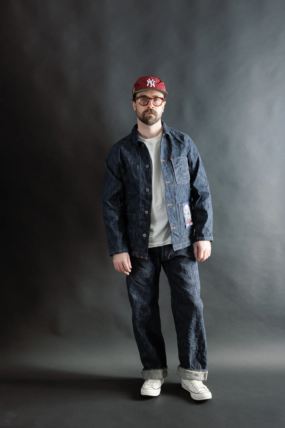 03502-鬼KASE - 16oz "Kase Denim" Selvedge Jacket - Coverall - Image 6