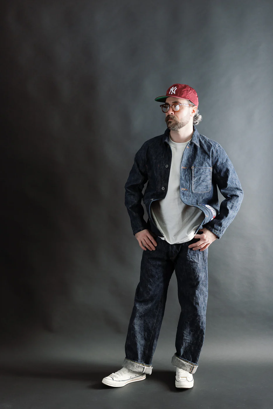 03502-鬼KASE - 16oz "Kase Denim" Selvedge Jacket - Coverall - Image 7