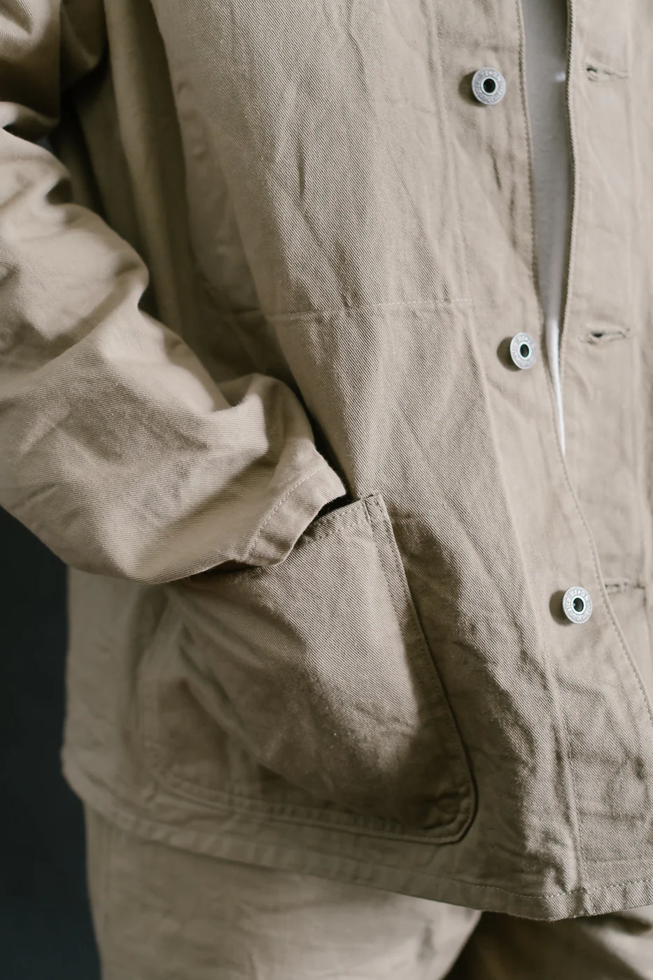 03501-SVC-KHB - 9.5oz Selvedge Chino Coverall - Khaki - Image 18