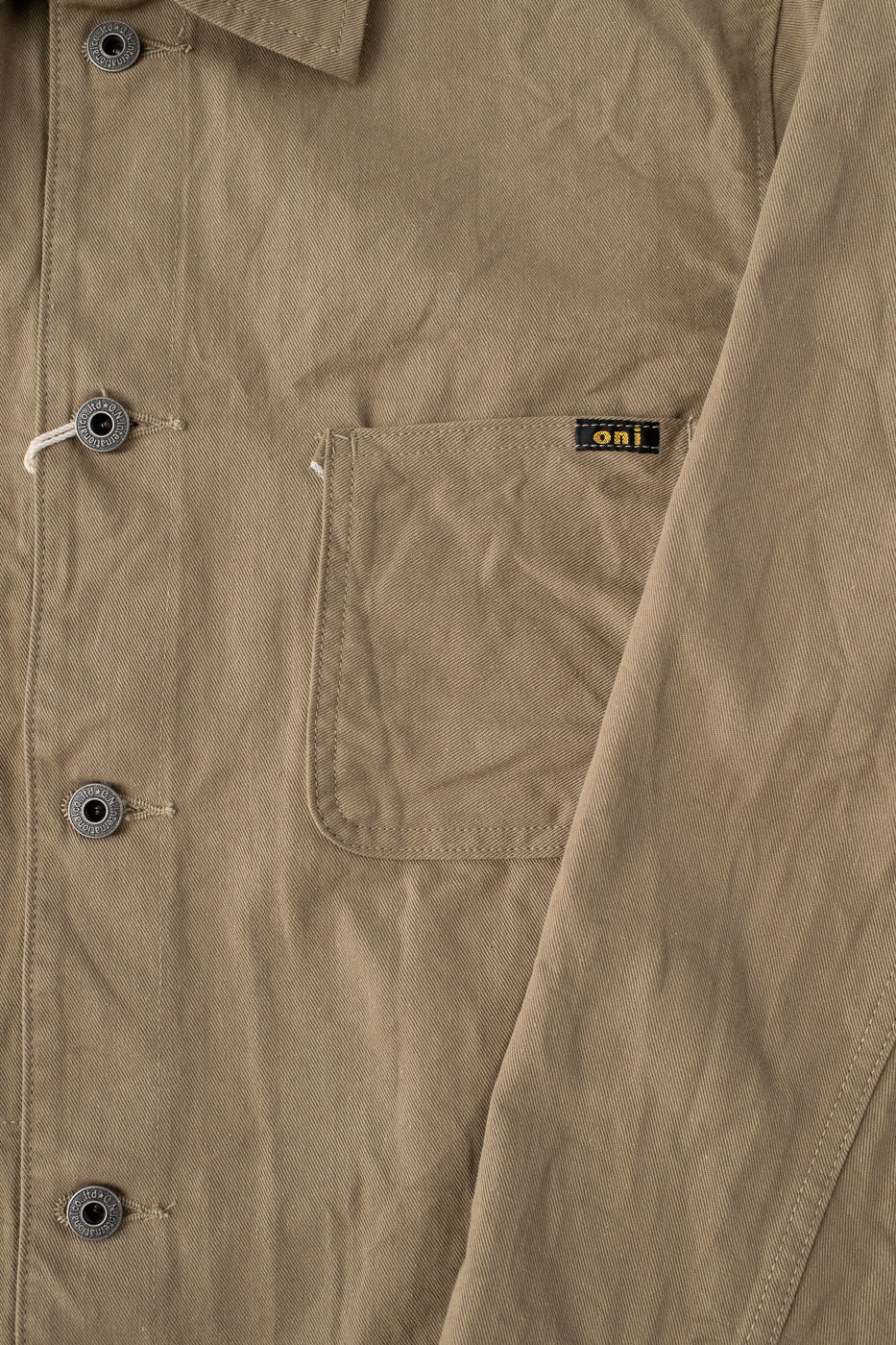 03501-SVC-KHB - 9.5oz Selvedge Chino Coverall - Khaki - Image 3