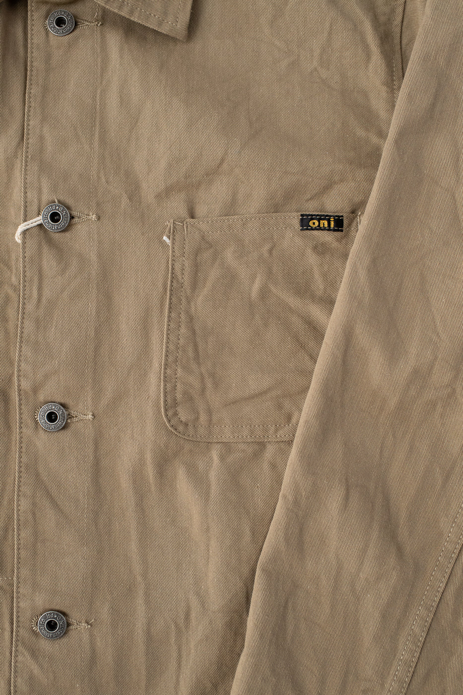 03501-SVC-KHB - 9.5oz Selvedge Chino Coverall - Khaki - Image 4