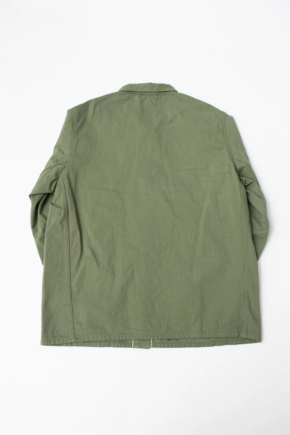 03501-SVC-LOL- 9.5oz Selvedge Chino Coverall - Light Olive - Image 5