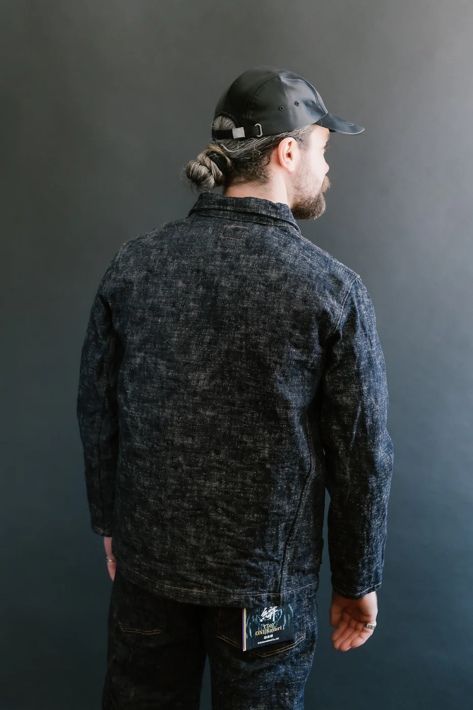 03502-KA - 17oz "Kasuri" Slub Selvedge - Coverall Jacket - Image 13