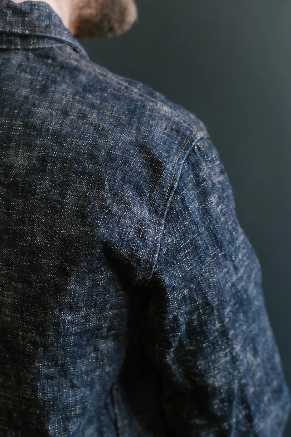 03502-KA - 17oz "Kasuri" Slub Selvedge - Coverall Jacket - Image 20